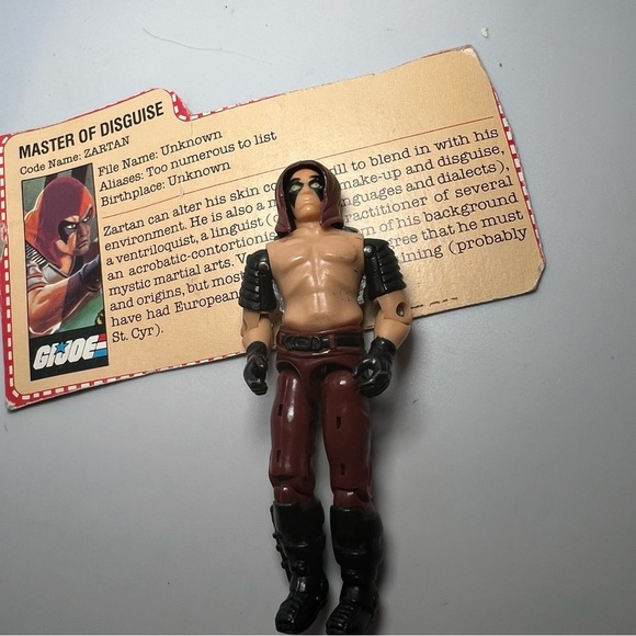 1984 Gijoe Dreadnok Leader Zartan Action Figure 3.75 Incomplete W/file Card - Picture 3 of 3